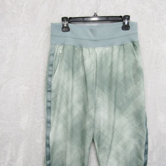 ATHLETA Crop Pants Womens 14 Nolita Slim Tapered Printed Minimalistic Grey Green - Picture 9 of 16